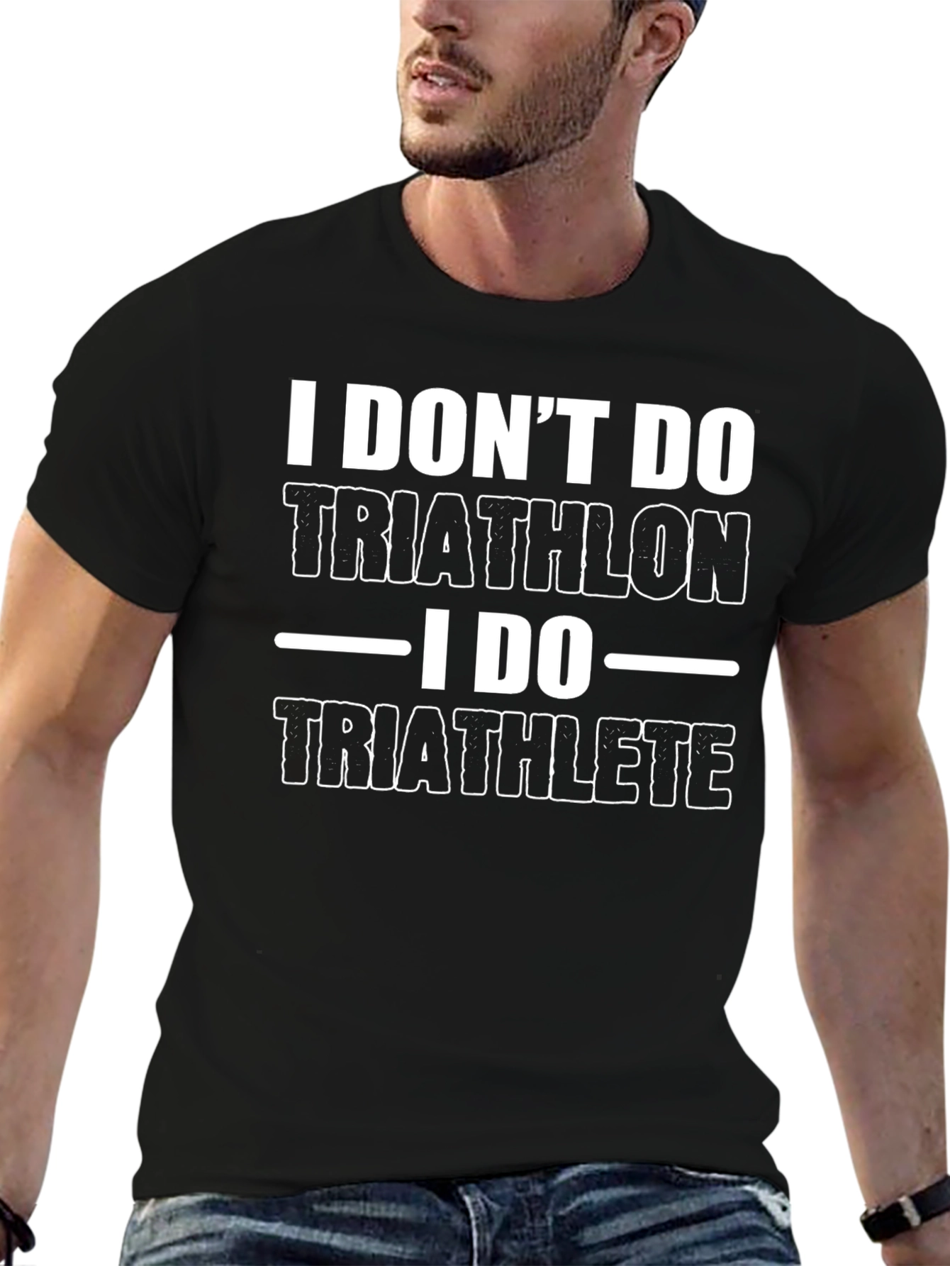 Funny Triathlon Athlete T-Shirt Black