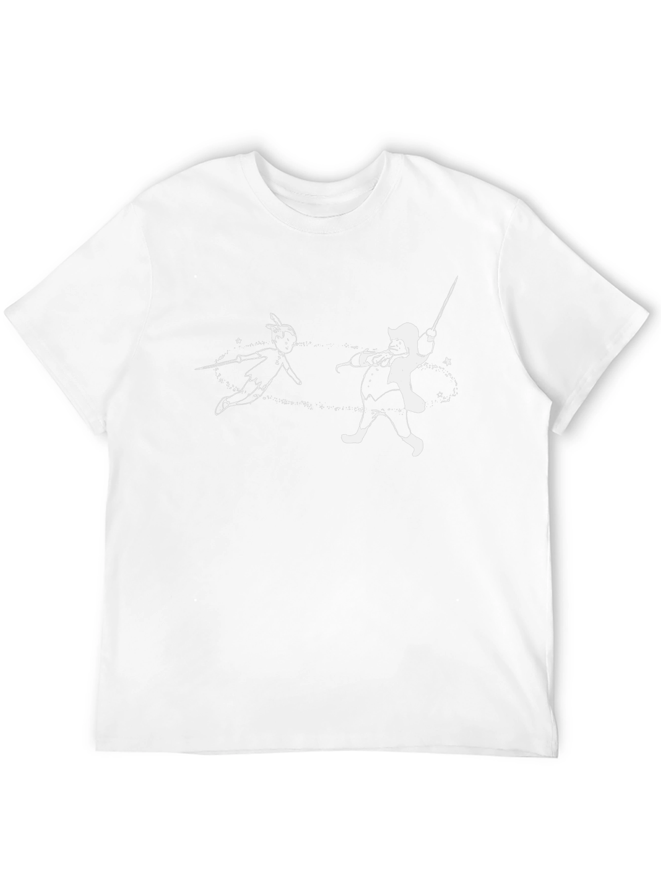 Peter Pan vs Captain Hook Black T-Shirt