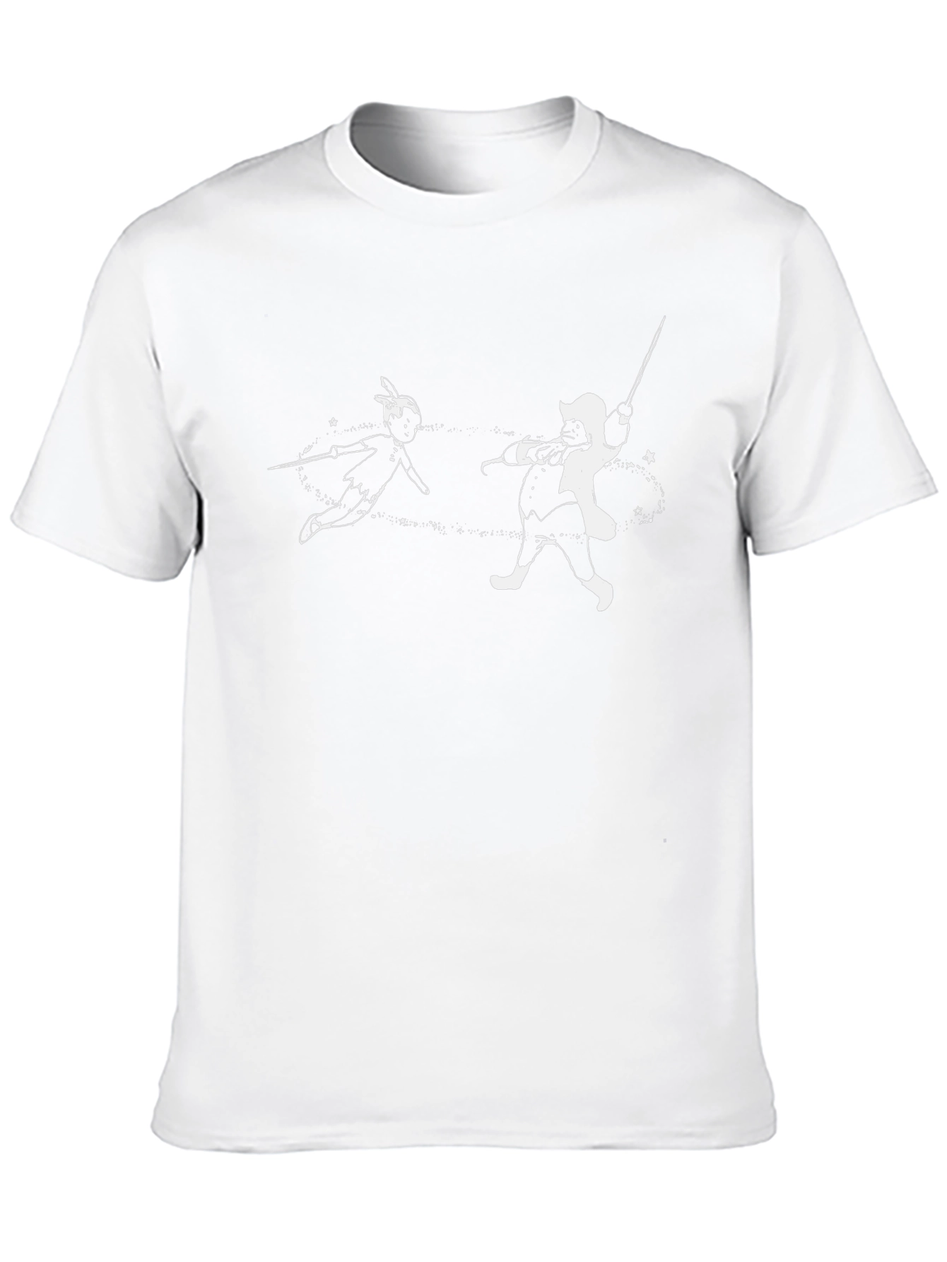 Peter Pan vs Captain Hook Black T-Shirt