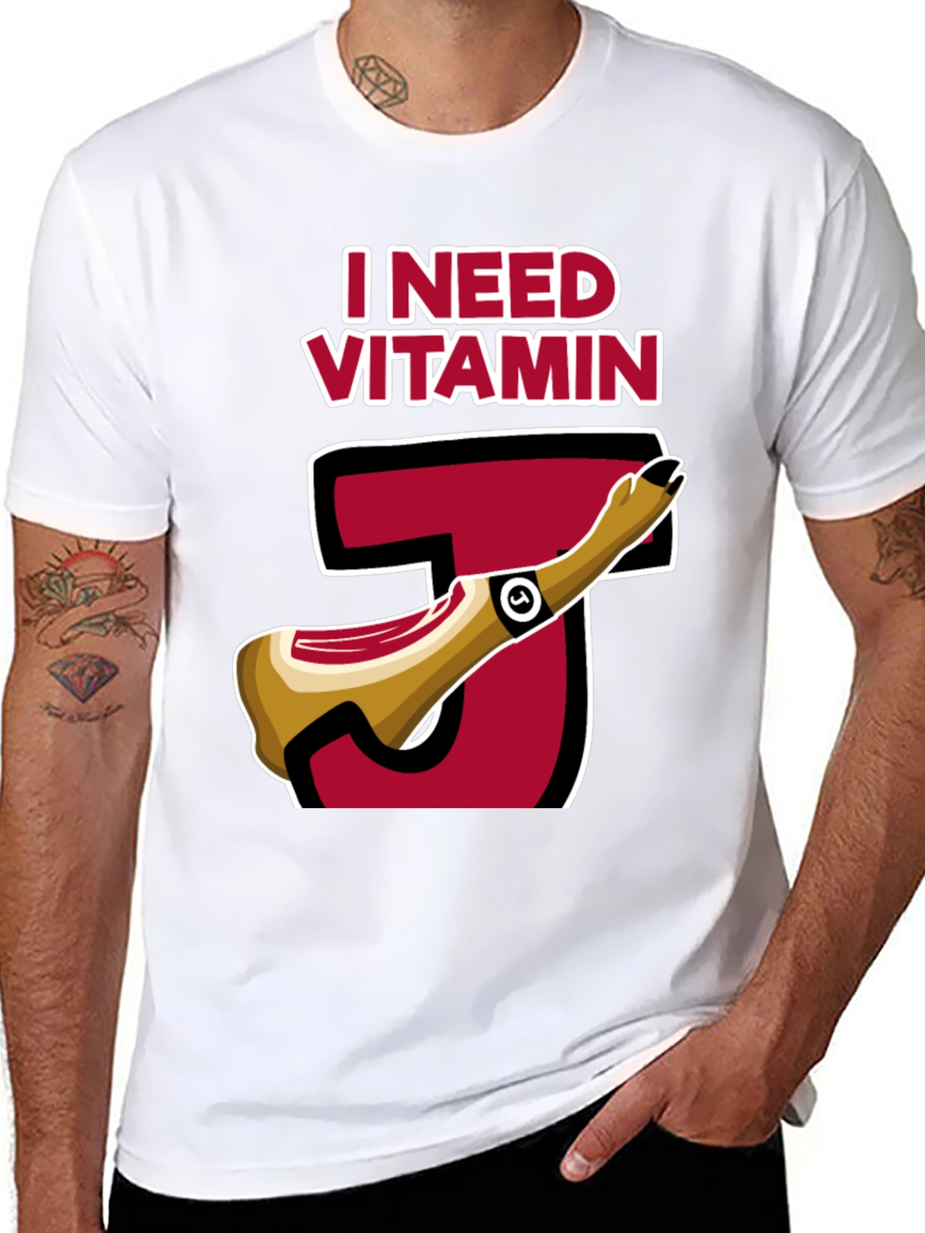I Need Vitamin J T-Shirt - Funny Jerk Tee