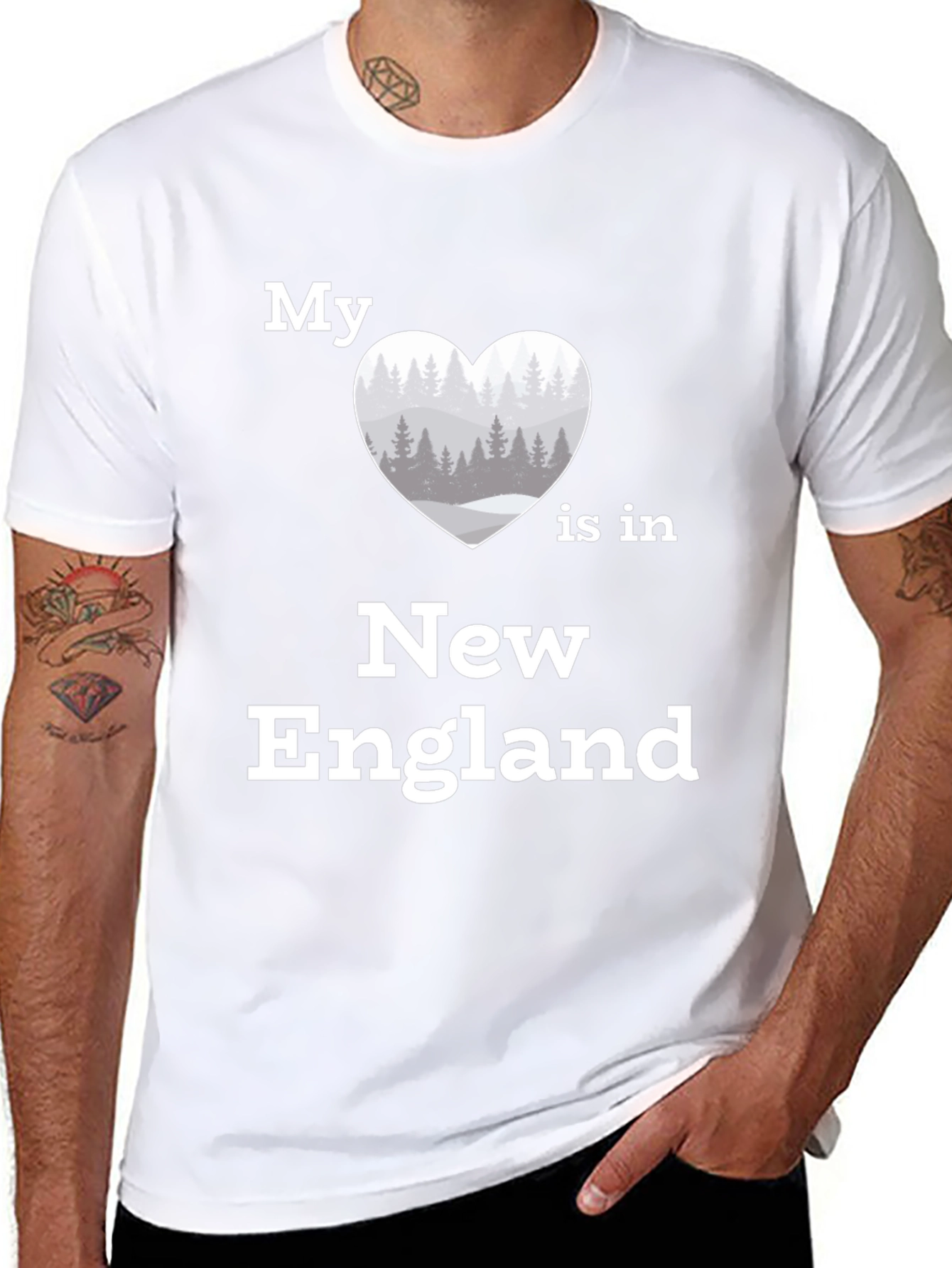 New England Love T-Shirt | Heart Graphic Tee