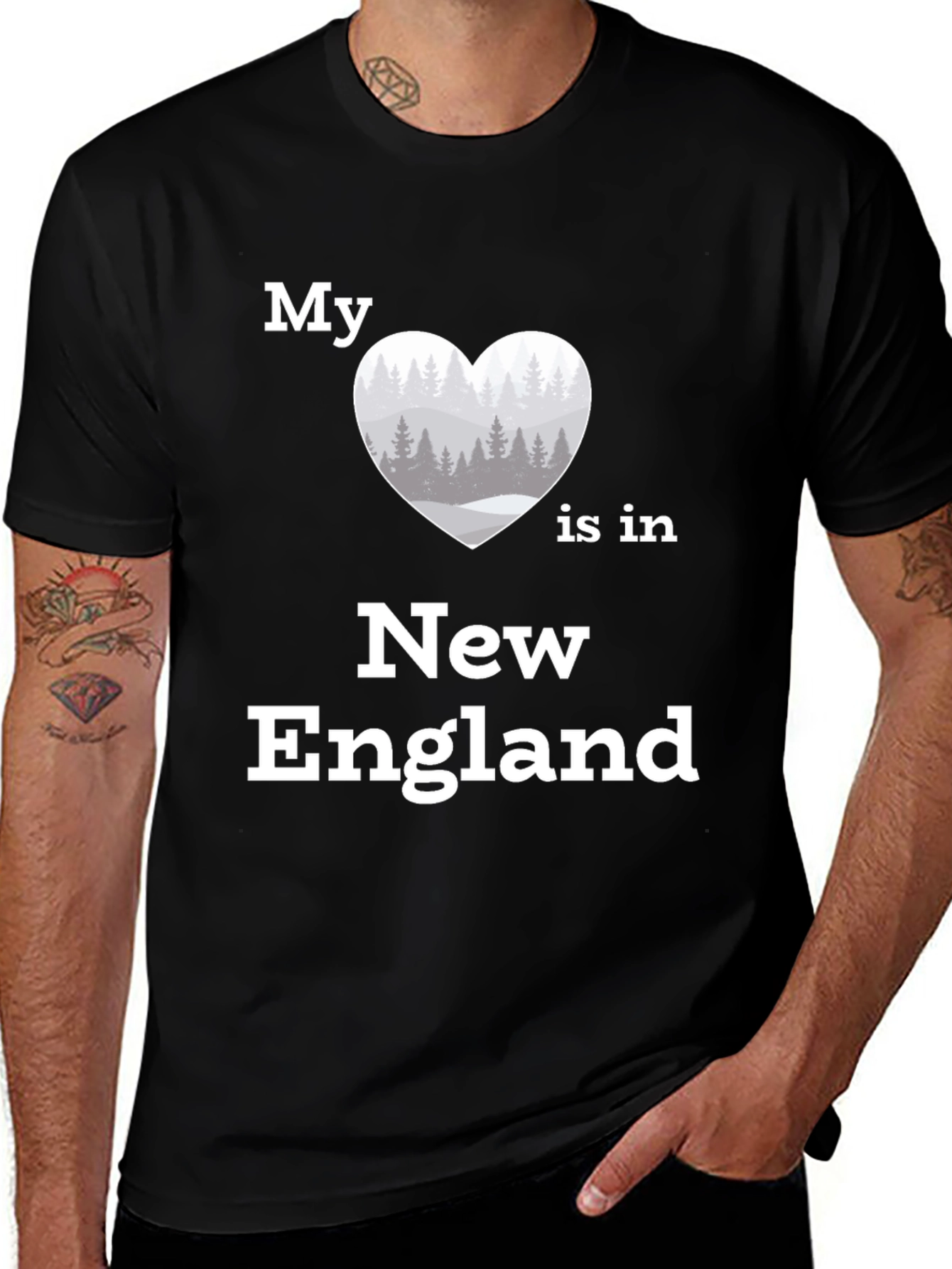 New England Love T-Shirt | Heart Graphic Tee