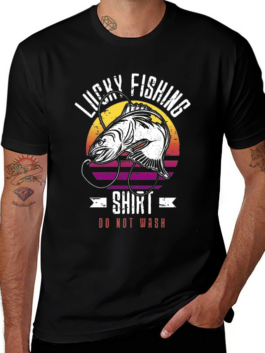 Lucky Fishing Shirt - Funny Graphic Tee for Anglers