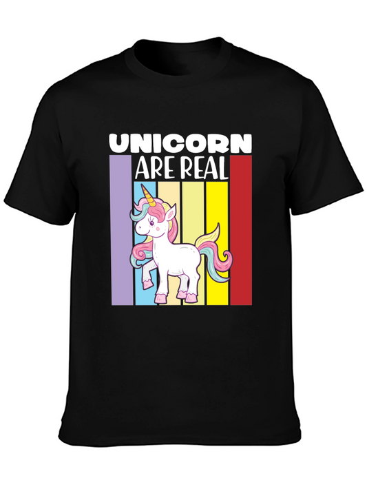 Unicorn Are Real Graphic Tee - Black