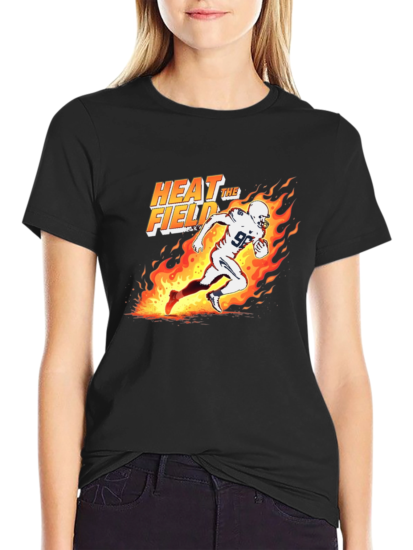 Heat the Field Football Graphic T-Shirt