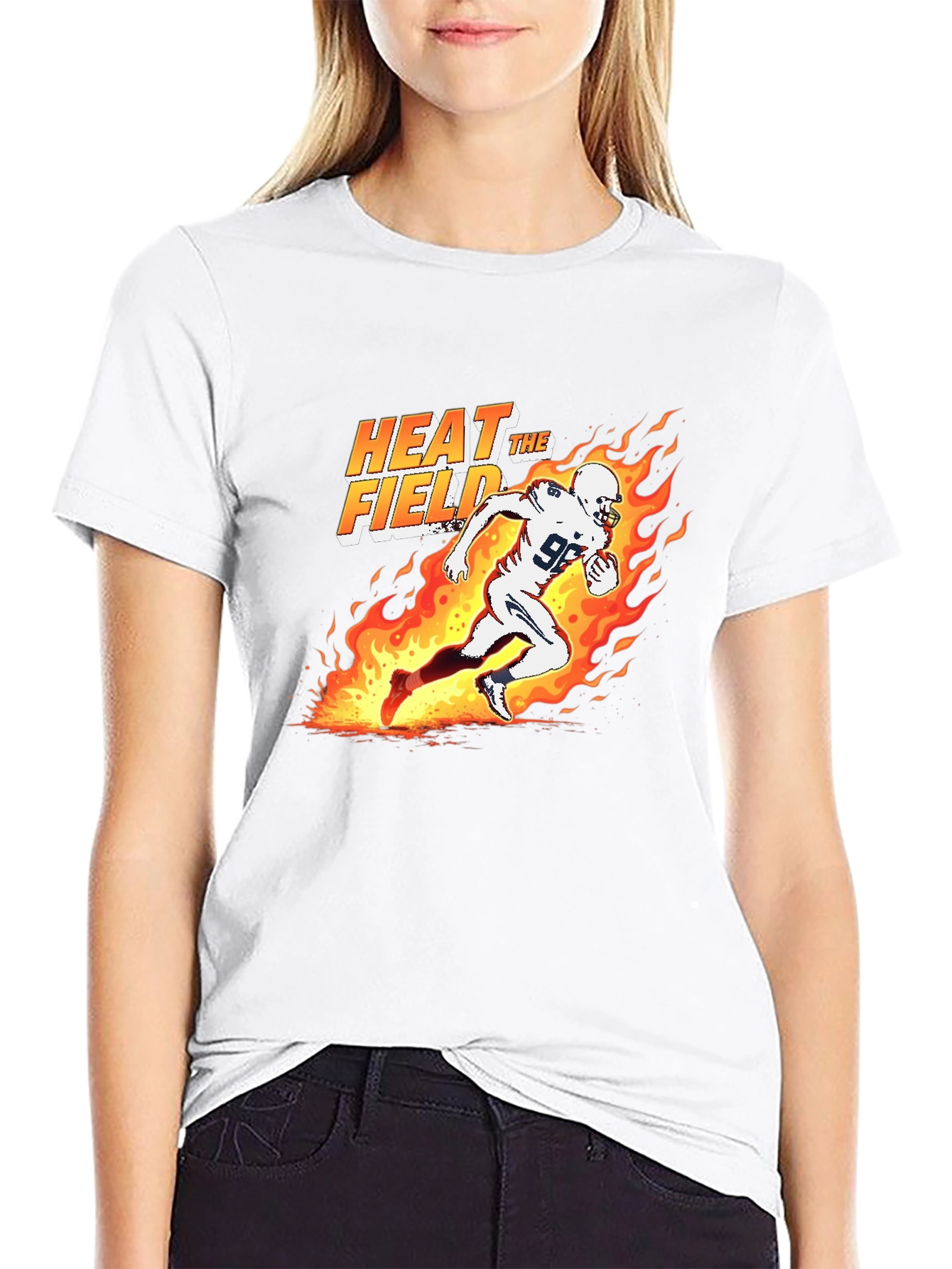 Heat the Field Football Graphic T-Shirt