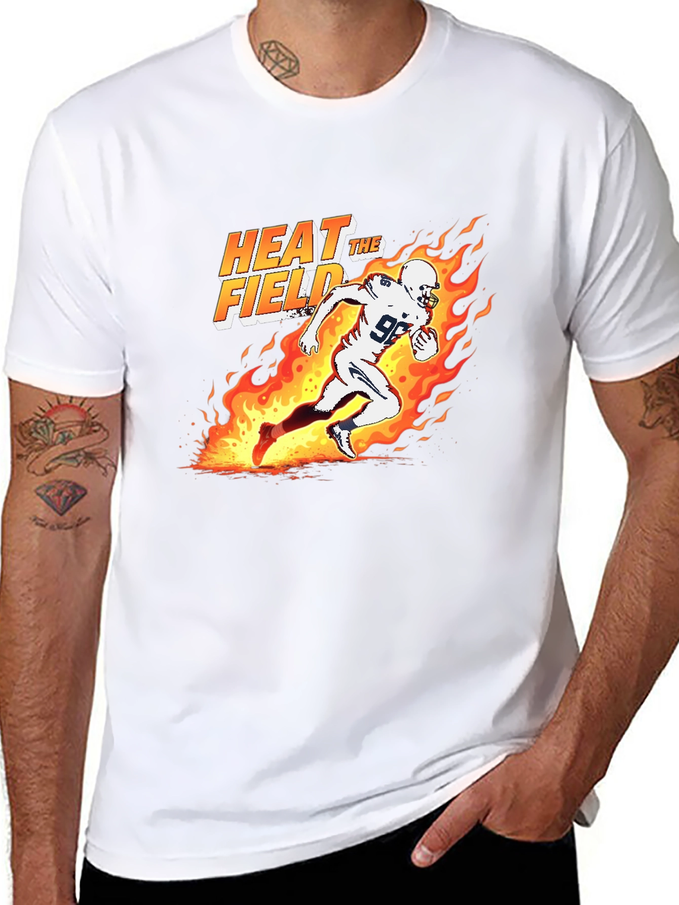 Heat the Field Football Graphic T-Shirt