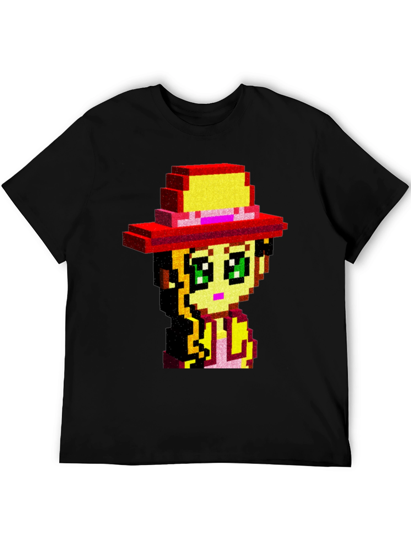 Pixel Art Girl T-Shirt - Retro Gaming Style