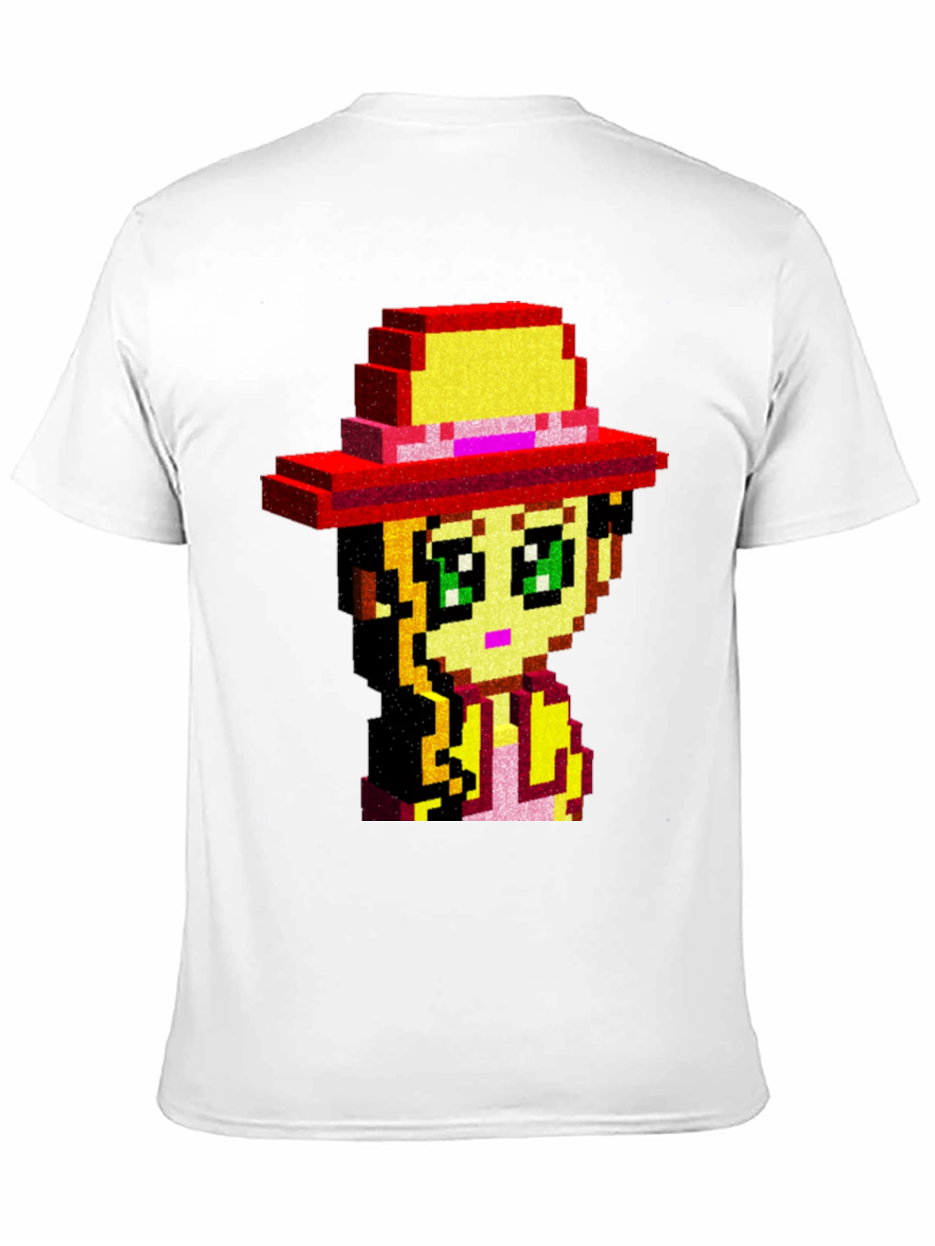 Pixel Art Girl T-Shirt - Retro Gaming Style