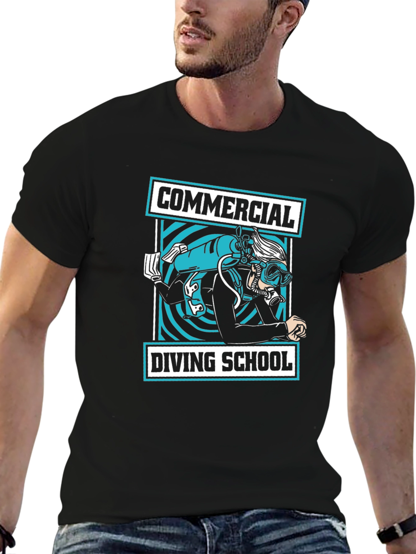 Commercial Diving School T-Shirt - Diver Design