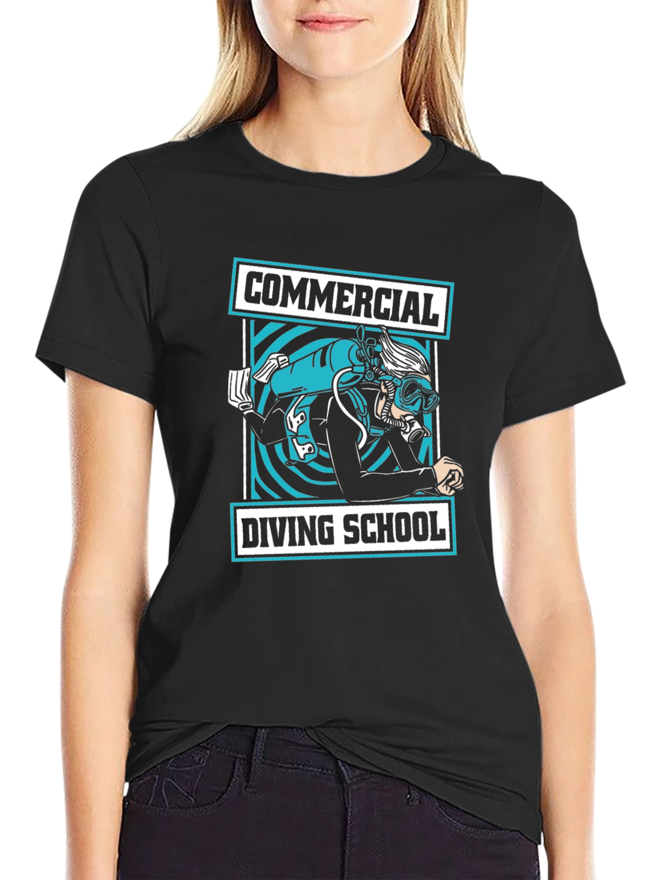 Commercial Diving School T-Shirt - Diver Design