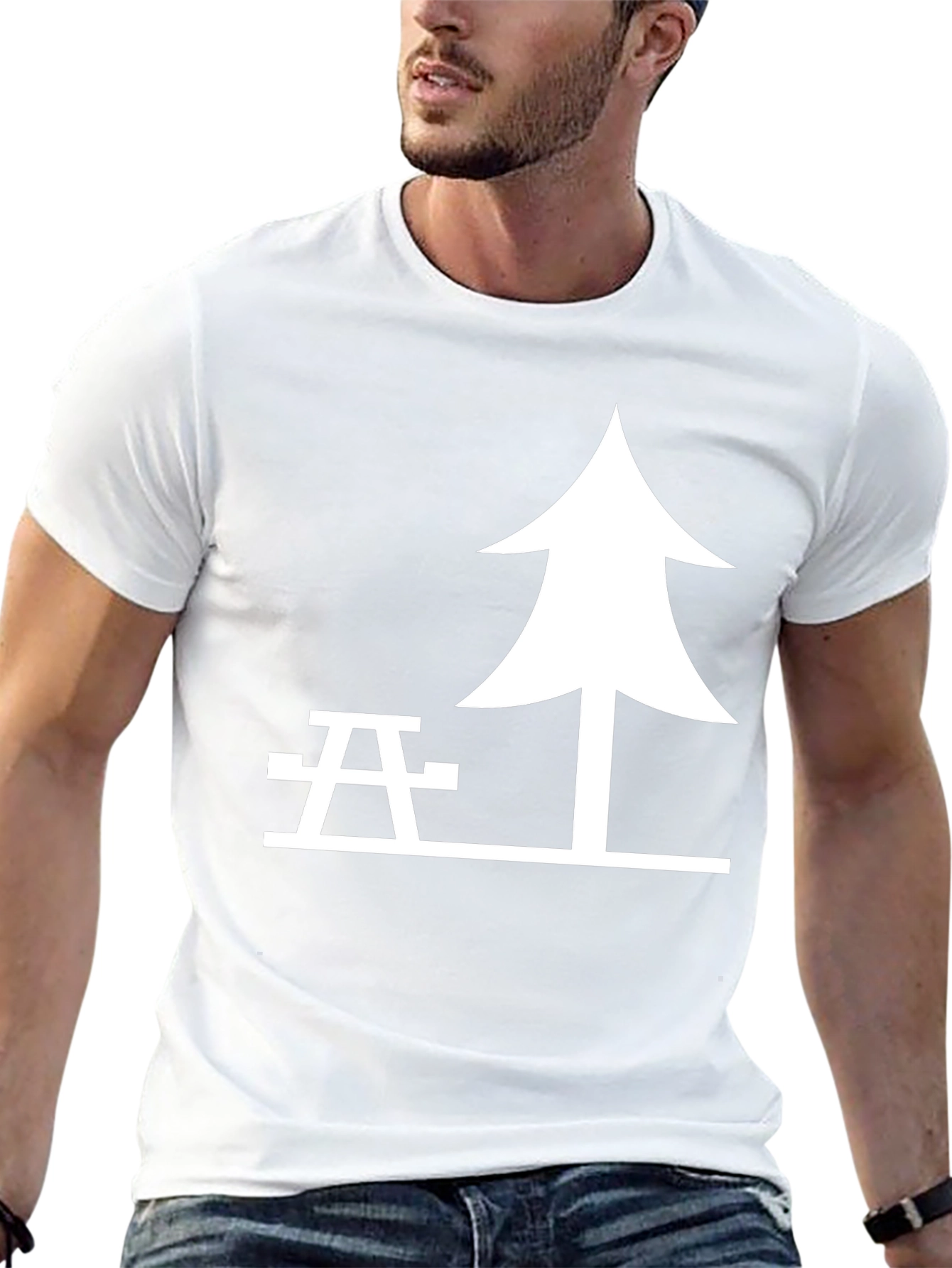 Picnic Tee - Tree & Table Graphic T-Shirt