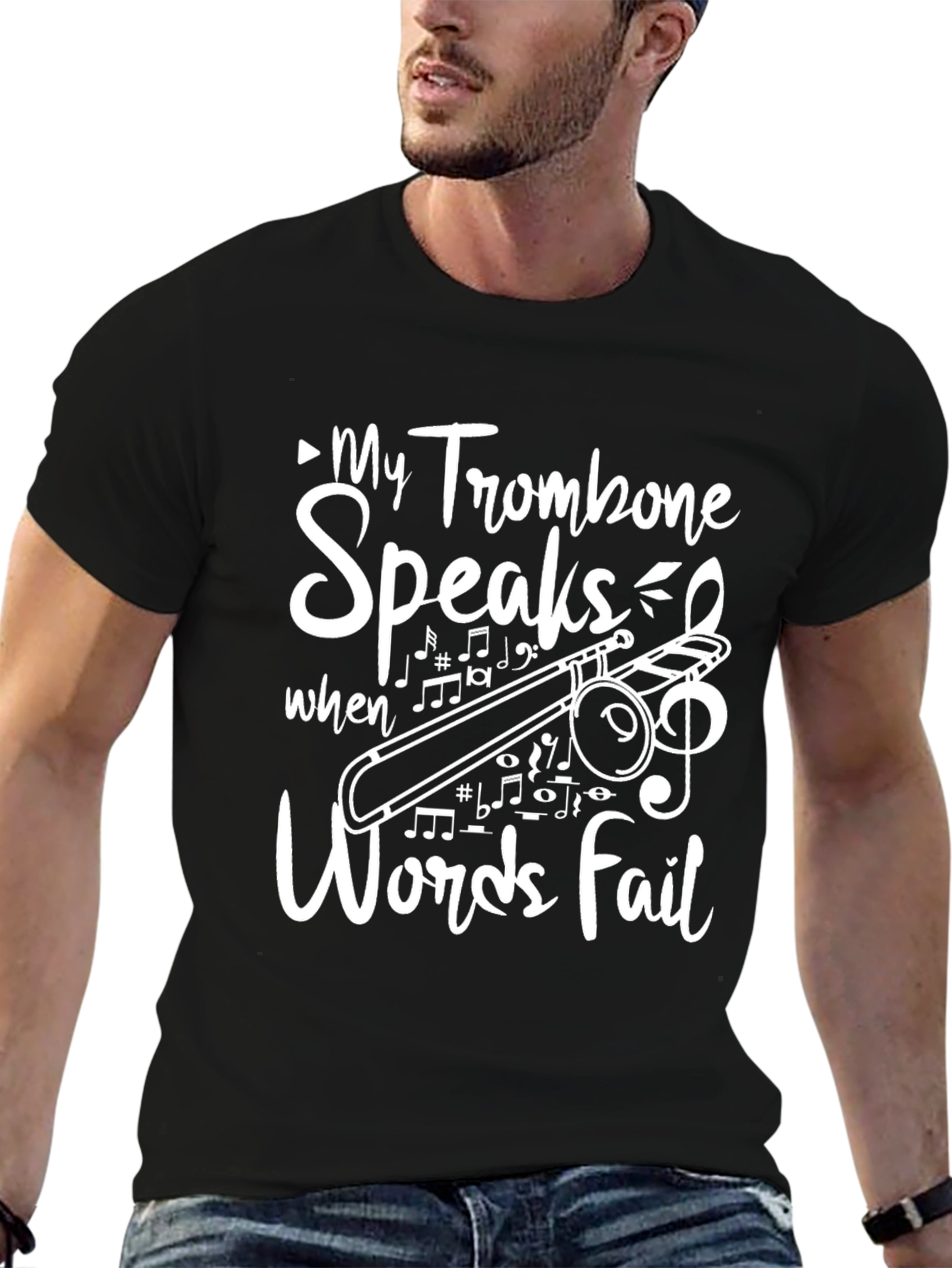My Trombone Speaks T-Shirt Music Lover Gift