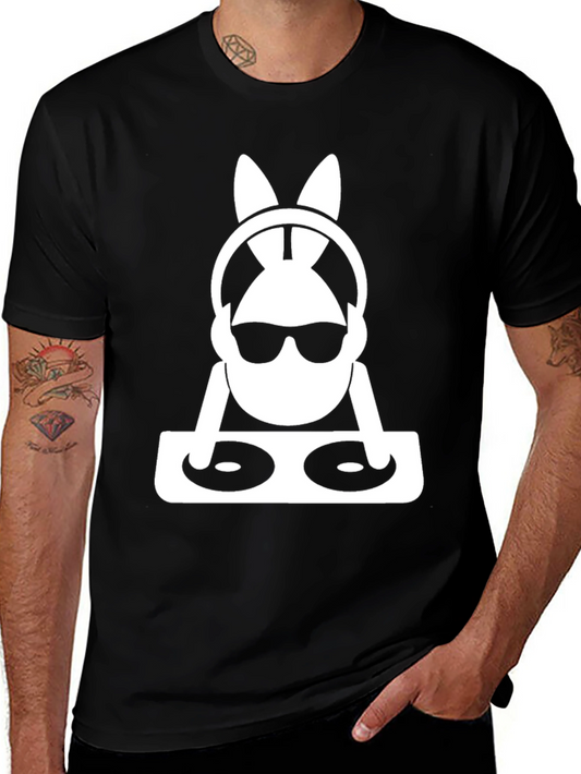 DJ Bunny Graphic Tee - Black