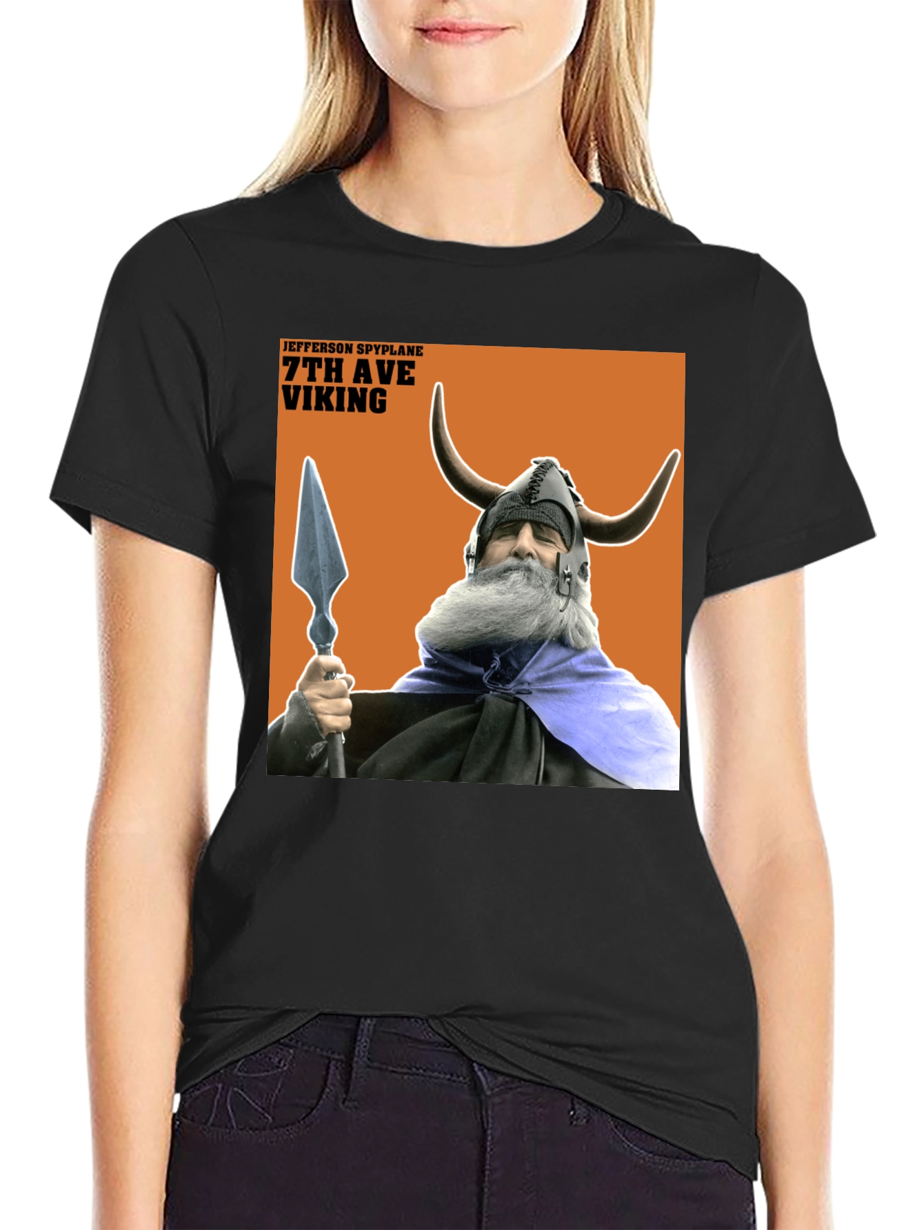 Jefferson Spyplane 7th Ave Viking Black T-Shirt