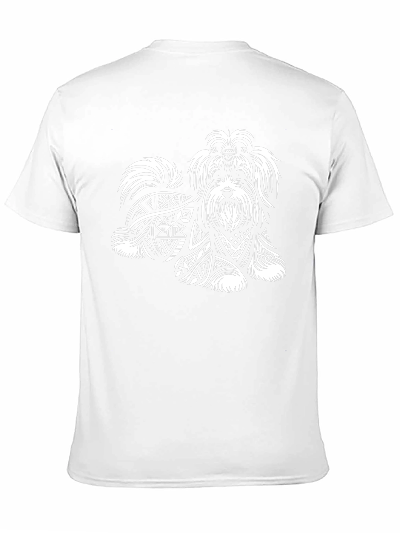 Dog Lover T-Shirt: Stylish Canine Tribal Art Tee