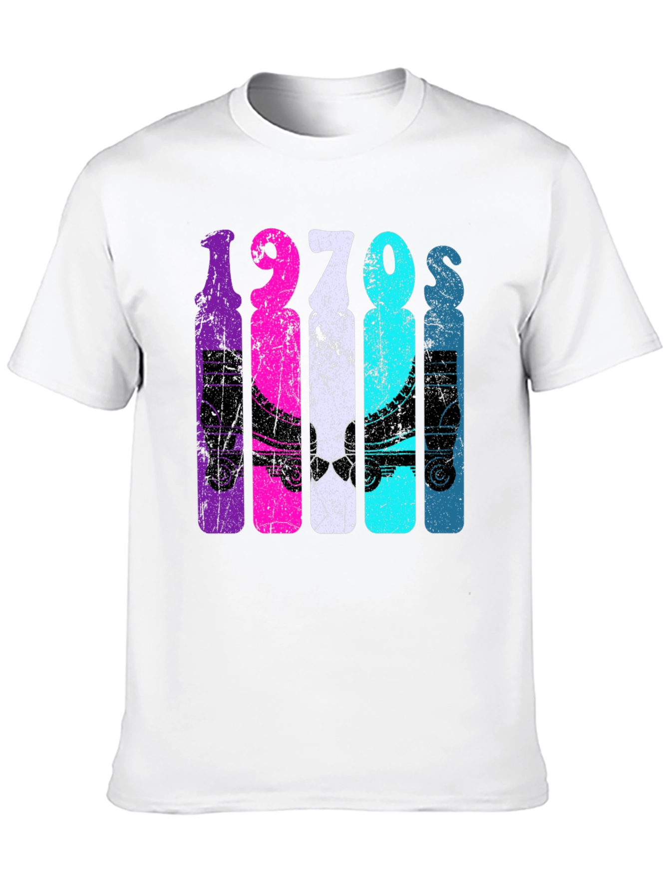 Retro 1970s Roller Skate T-Shirt