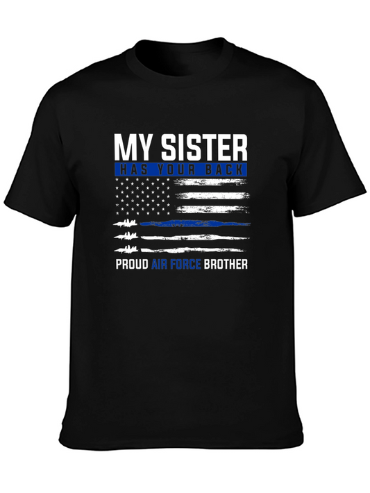 Air Force Brother Sister Back T-Shirt