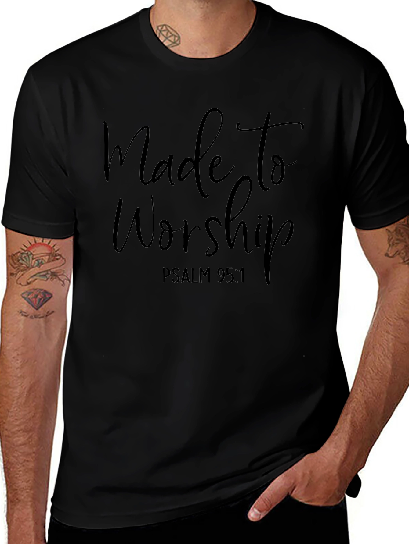 Made to Worship T-Shirt - Psalm 95:1