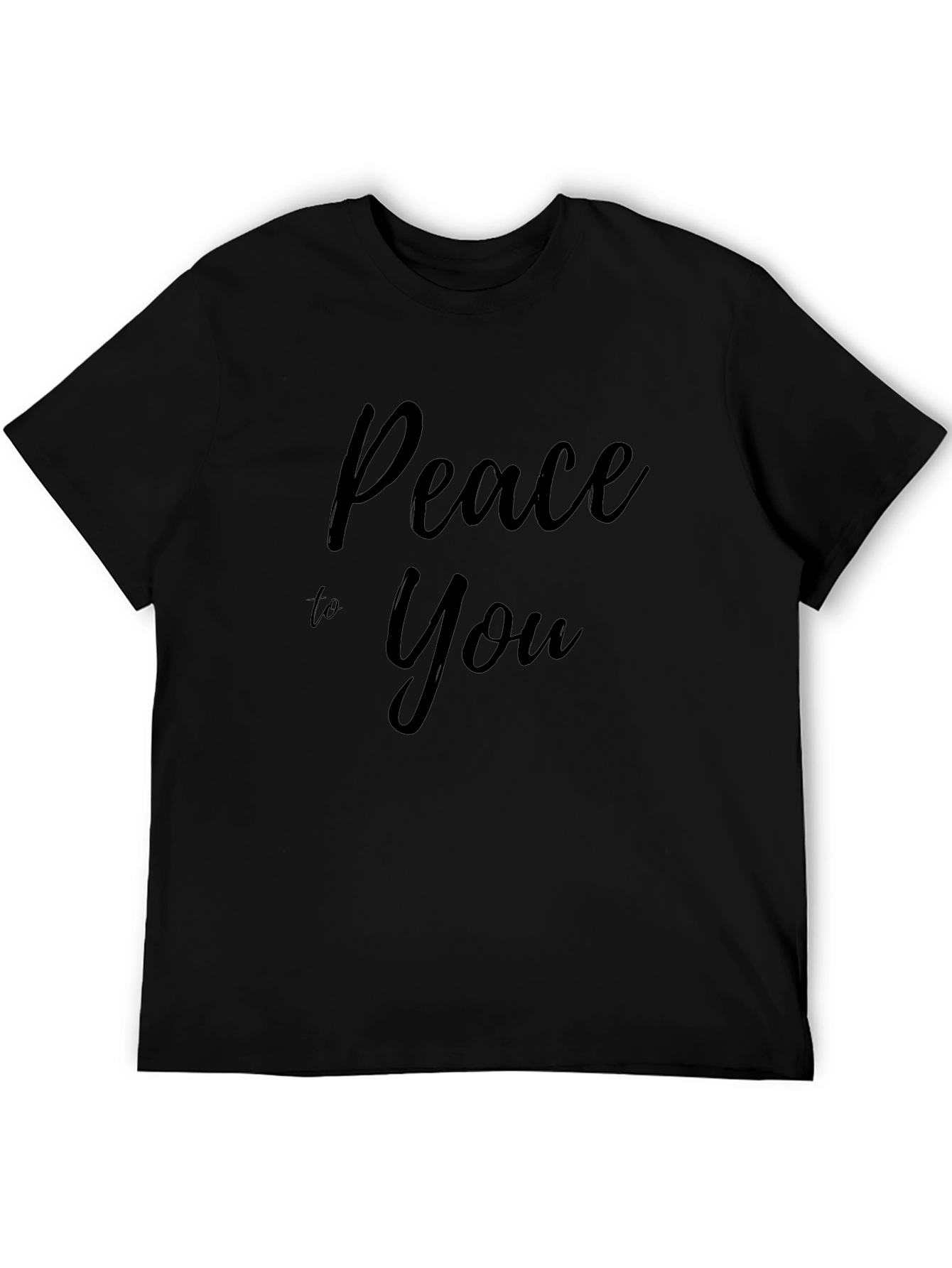 Peace to You Graphic Tee - Stylish Black T-Shirt