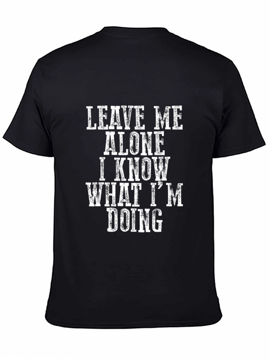 Leave Me Alone Graphic T-Shirt - Black
