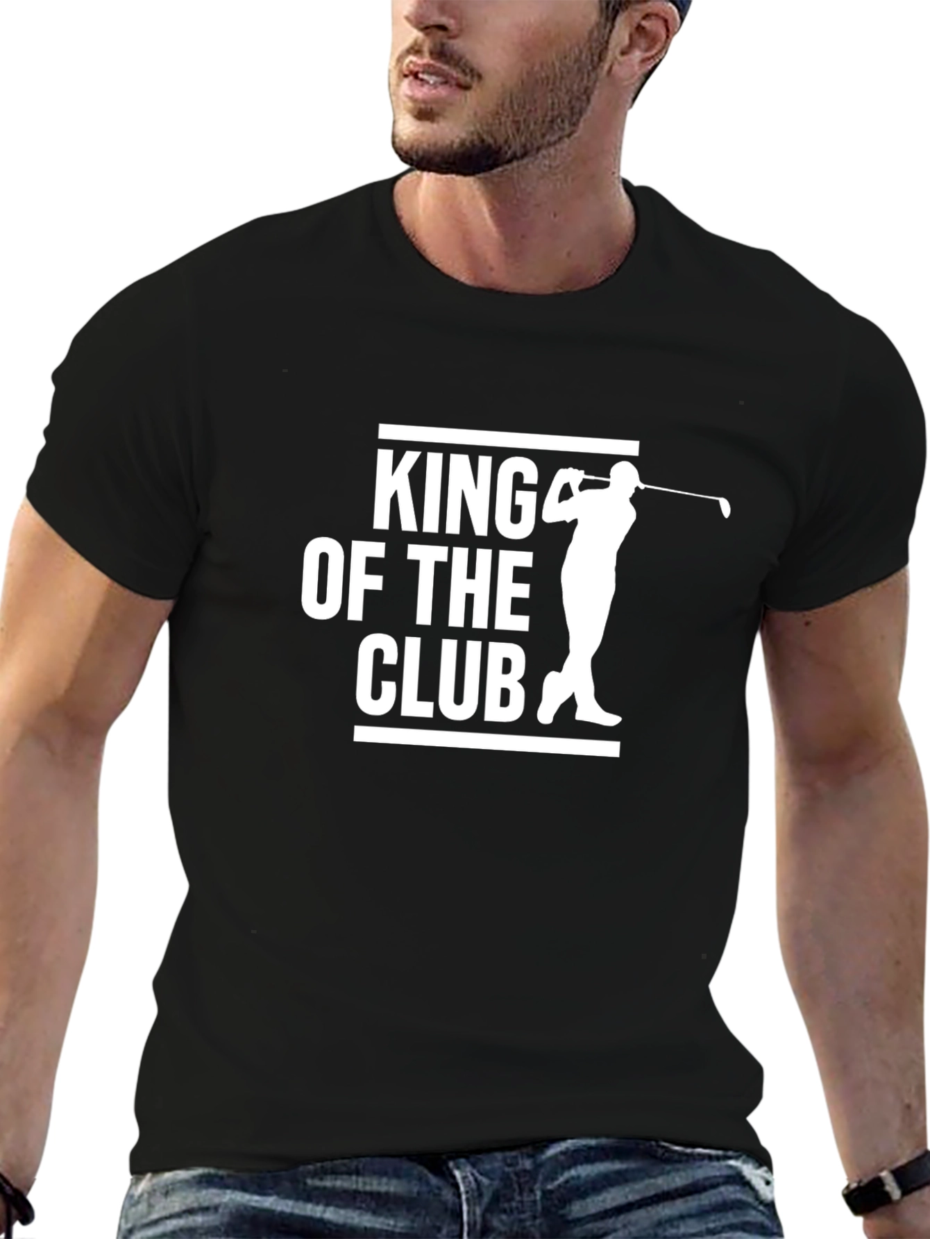 King of the Club Golf T-Shirt - Black