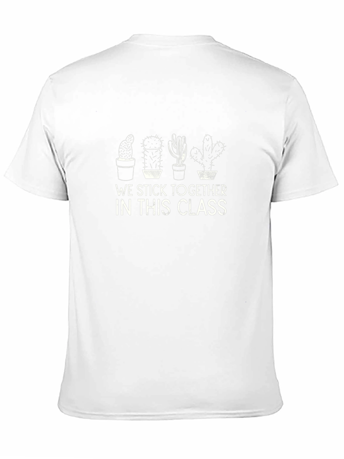 Cactus Graphic T-Shirt - We Stick Together Black Tee