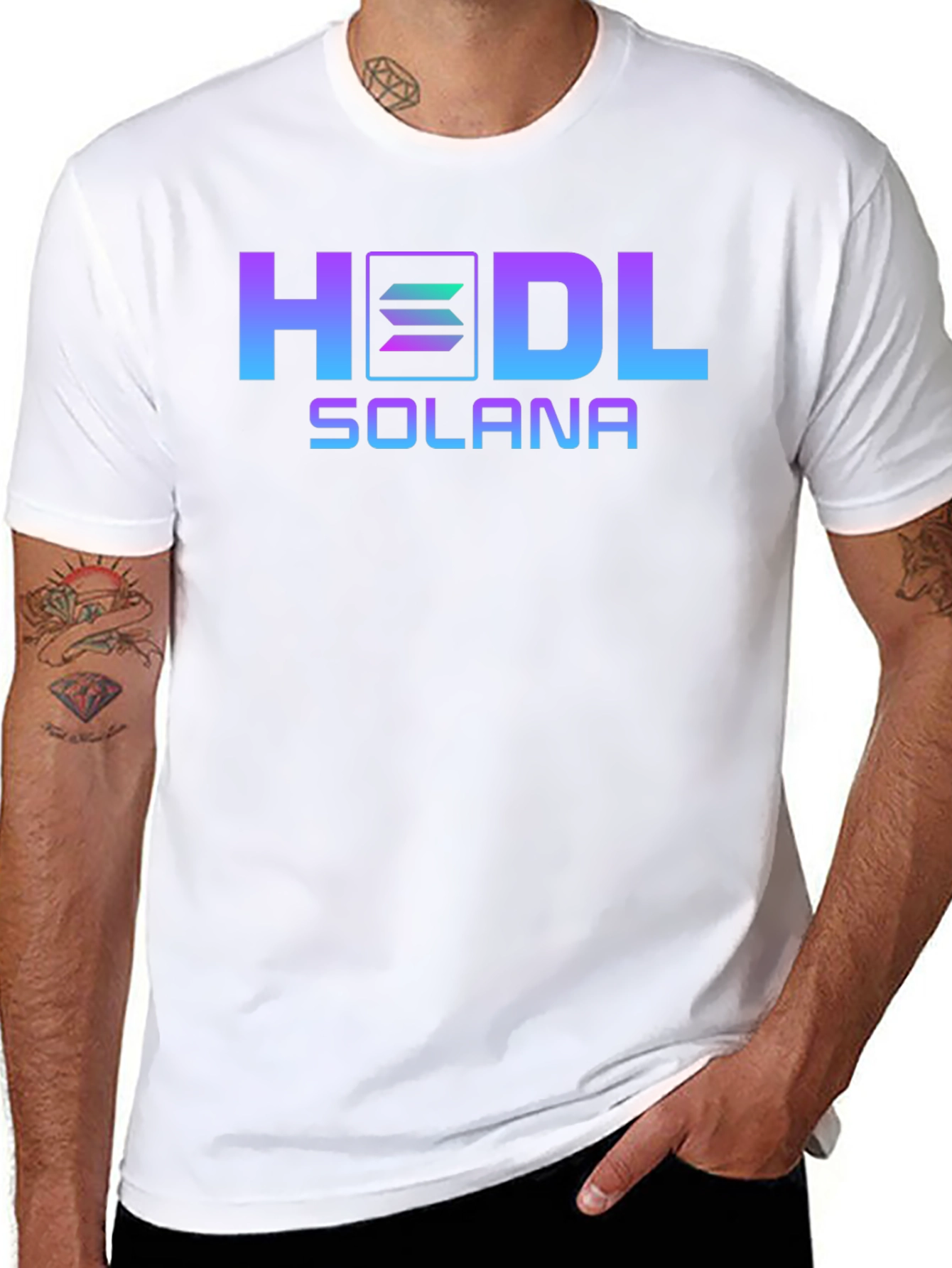 HODL Solana Crypto T-Shirt - Trendy Design