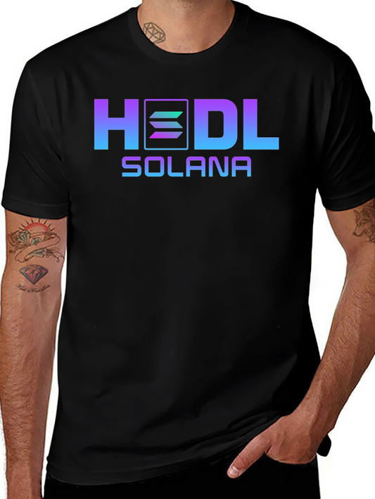 HODL Solana Crypto T-Shirt - Trendy Design