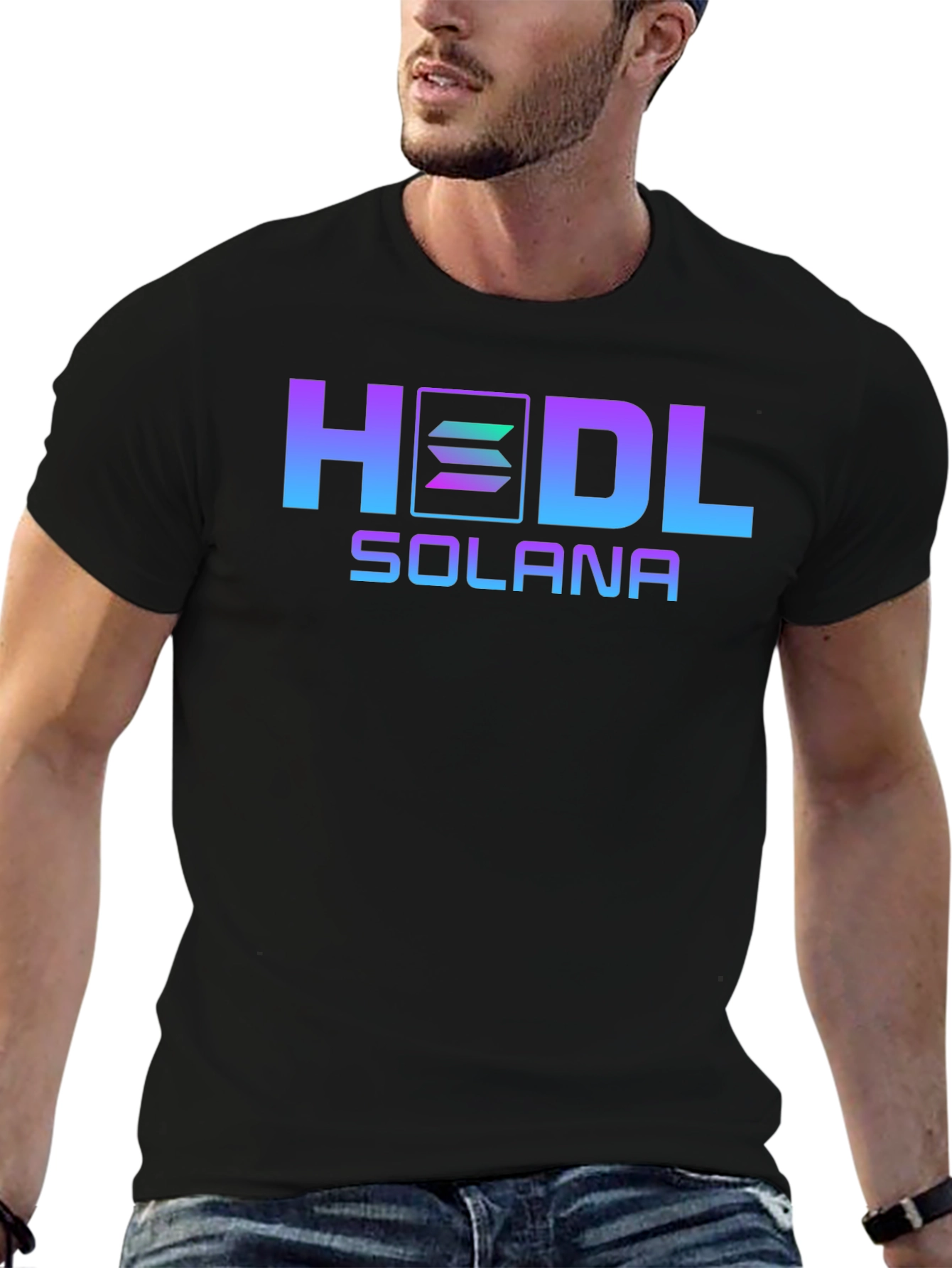 HODL Solana Crypto T-Shirt - Trendy Design