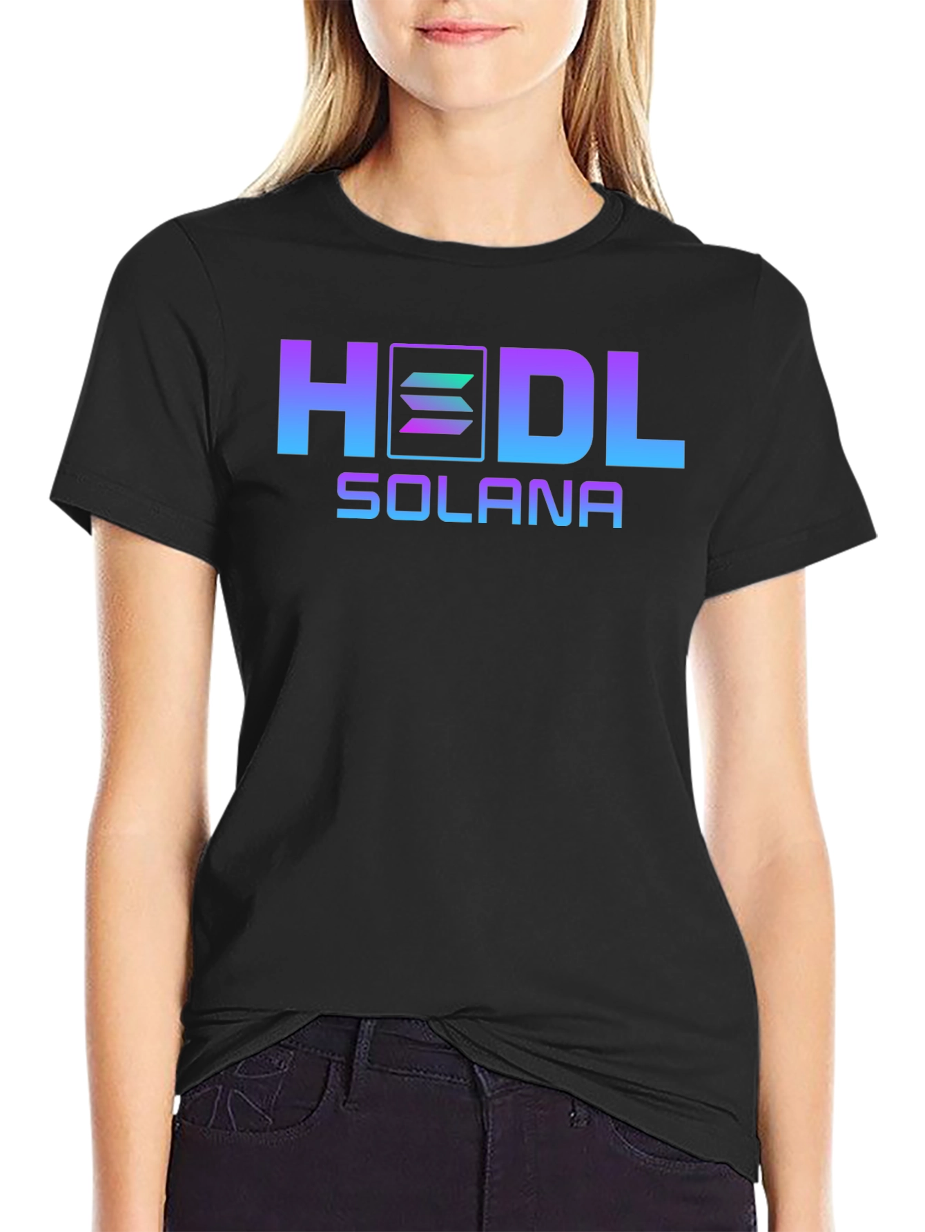 HODL Solana Crypto T-Shirt - Trendy Design