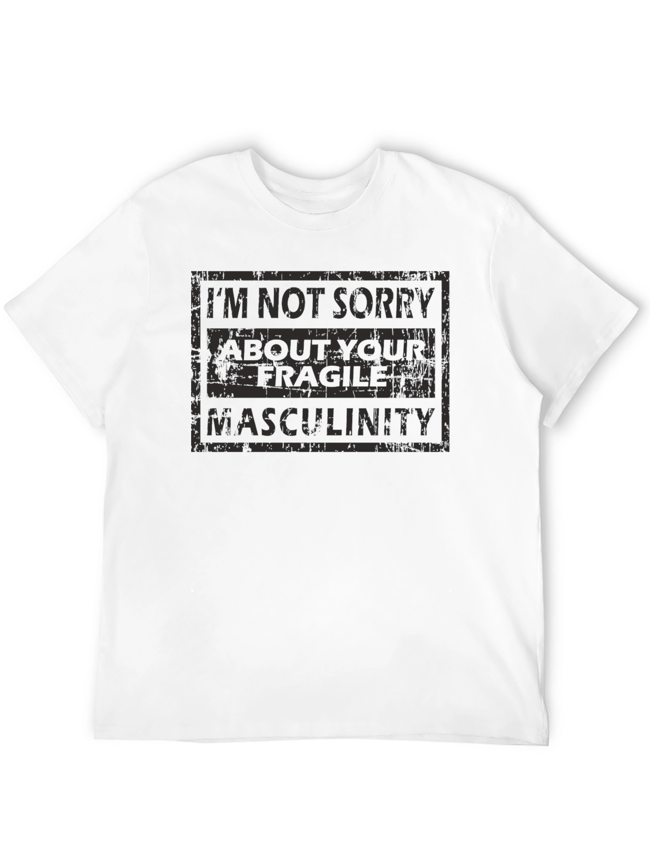 Fragile Masculinity Sarcastic Graphic Tee - Black