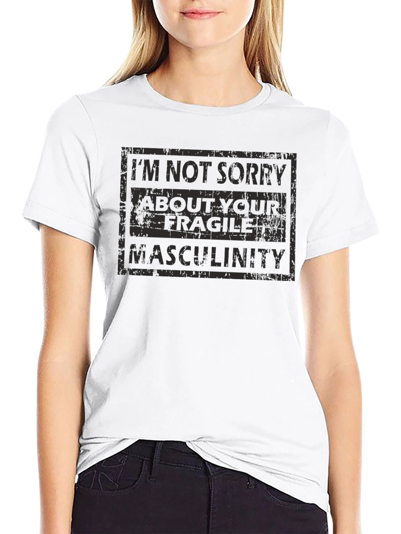 Fragile Masculinity Sarcastic Graphic Tee - Black