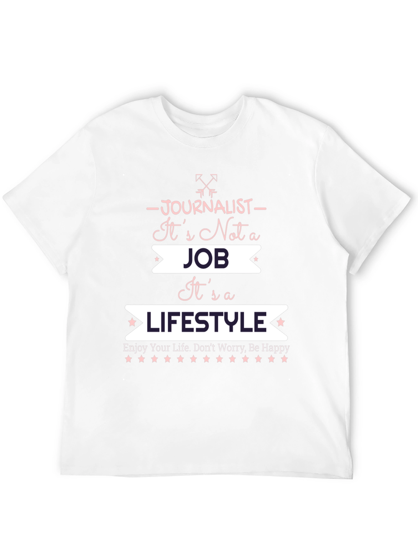 Journalist Lifestyle Graphic T-Shirt - Black