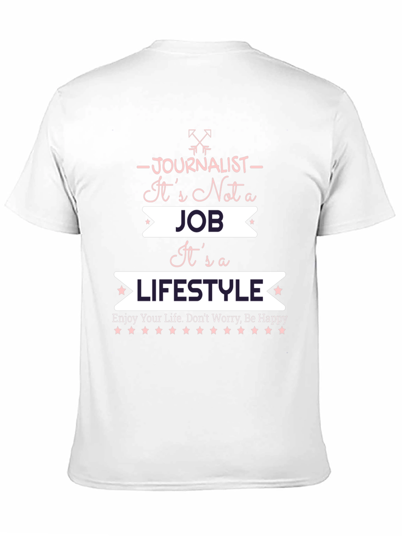 Journalist Lifestyle Graphic T-Shirt - Black