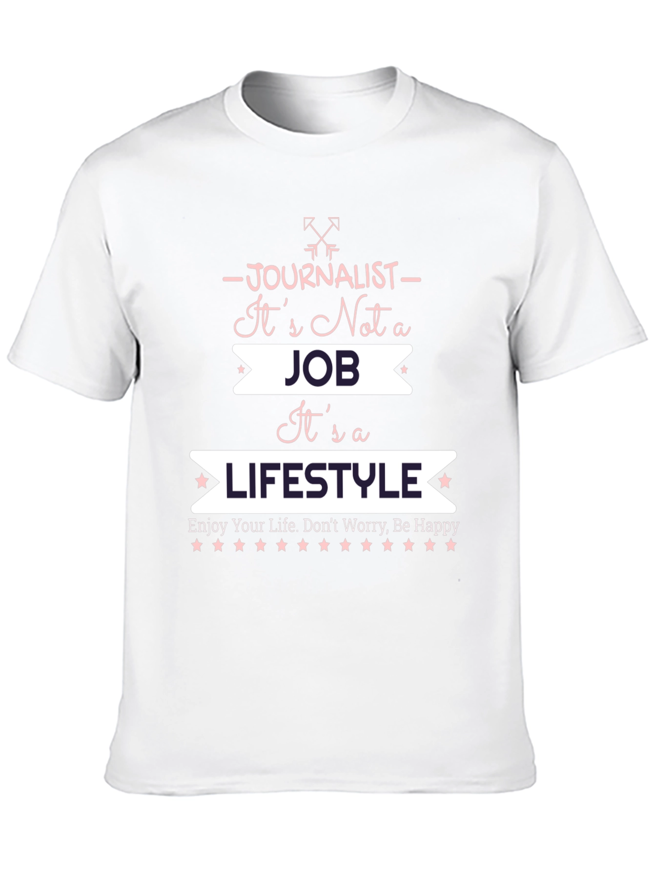 Journalist Lifestyle Graphic T-Shirt - Black