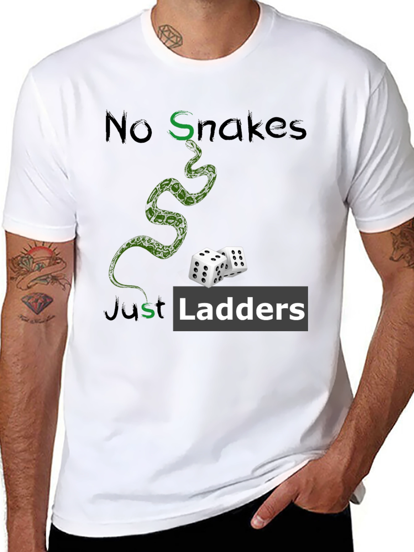 No Snakes Just Ladders Graphic T-Shirt