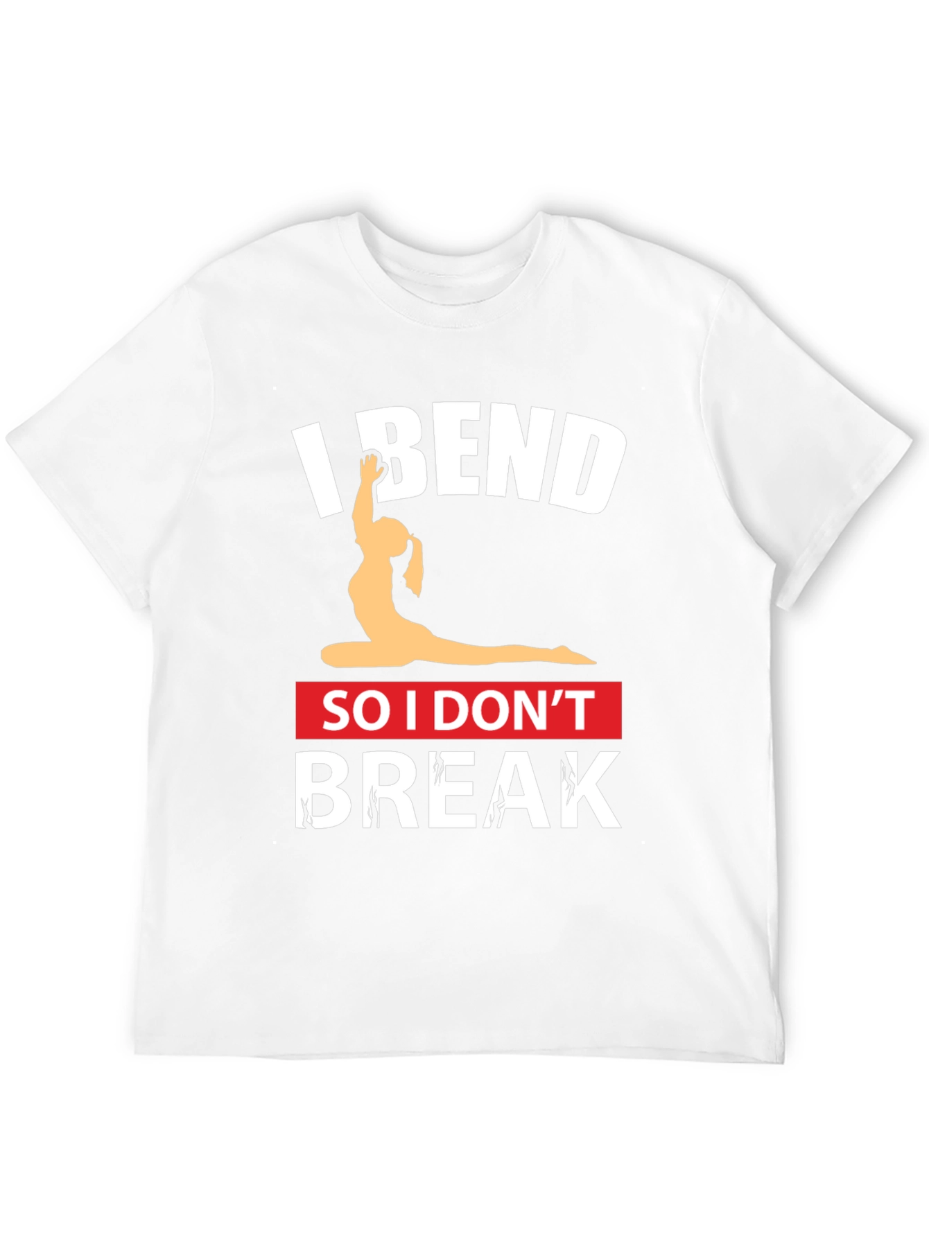 I Bend So I Dont Break Black Yoga T-Shirt
