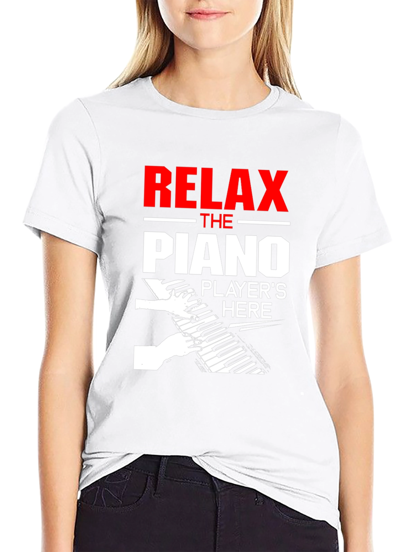 Relax Piano Player T-Shirt - Music Lover Gift