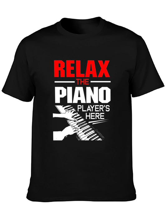 Relax Piano Player T-Shirt - Music Lover Gift
