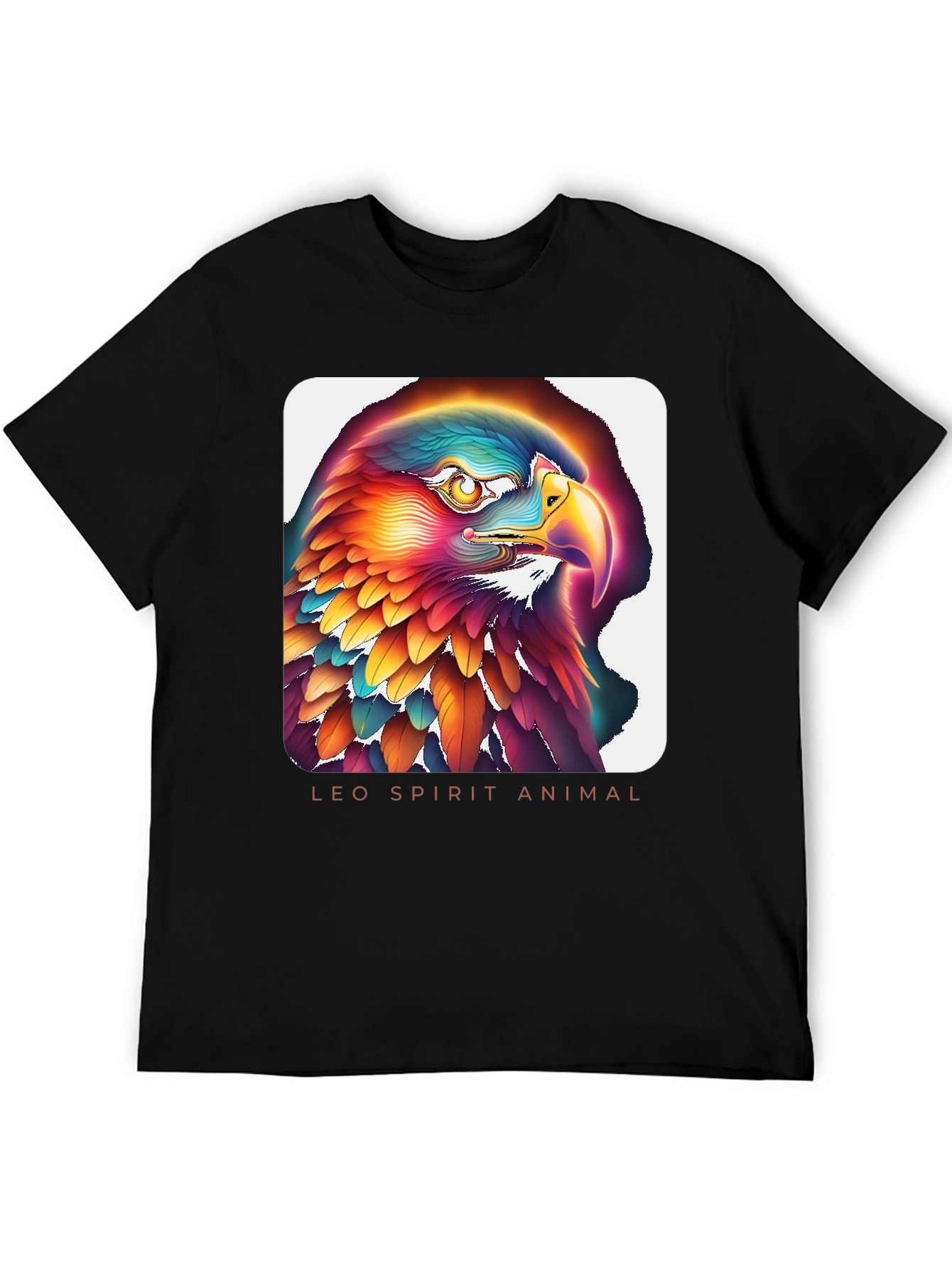 Leo Spirit Animal Eagle Graphic T-Shirt