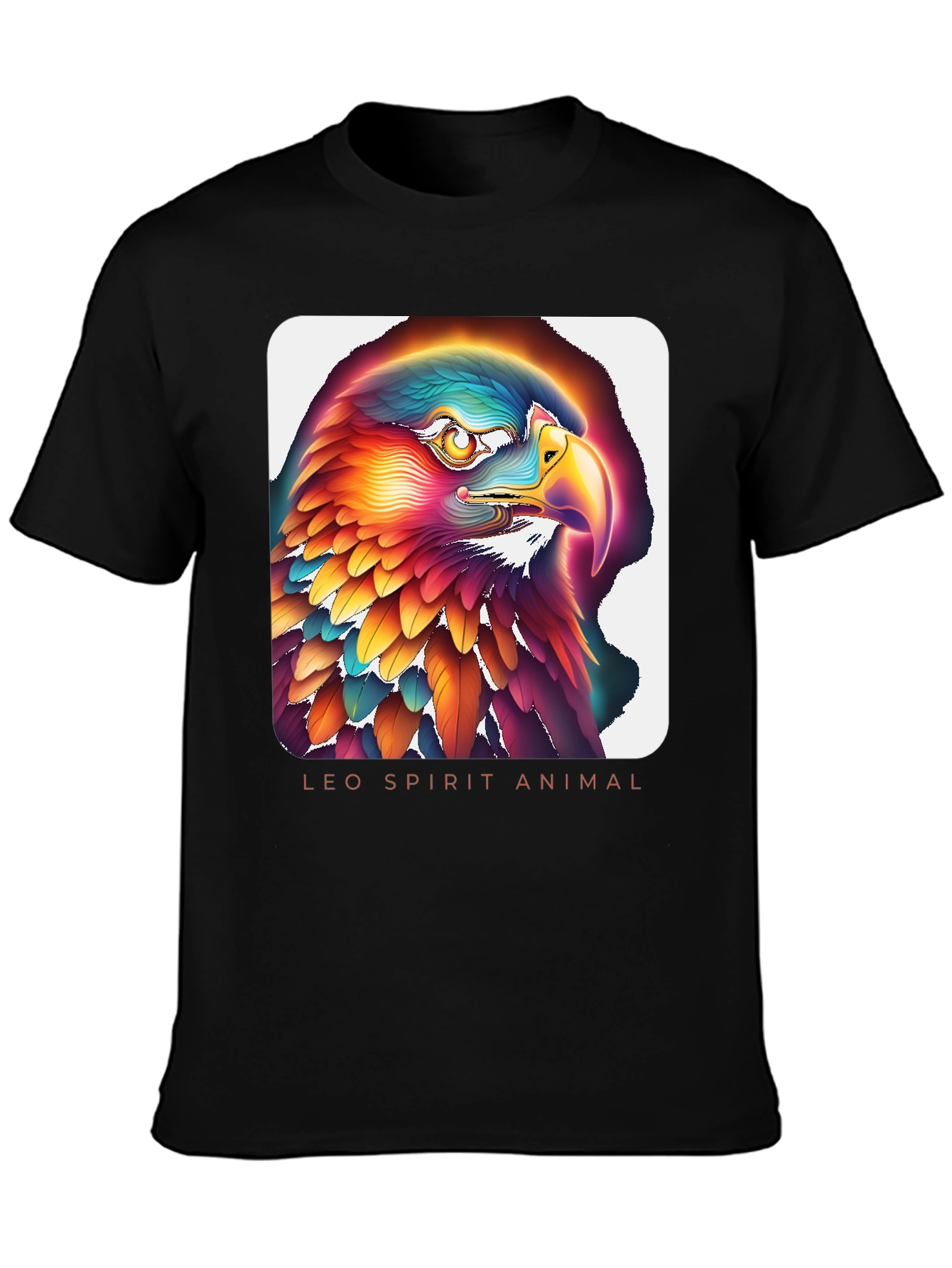 Leo Spirit Animal Eagle Graphic T-Shirt