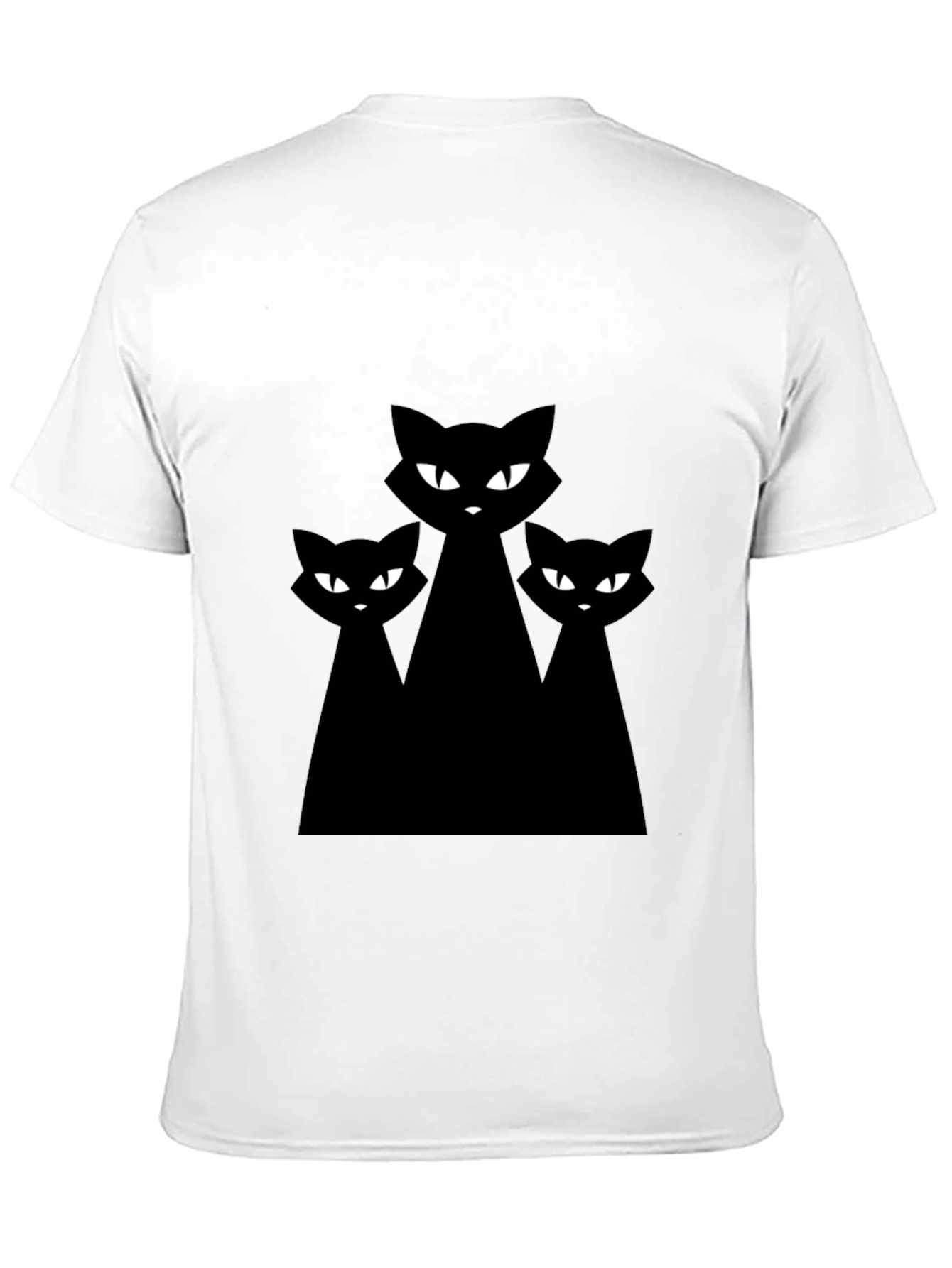Black Cat Graphic Tee - Unisex Halloween Shirt