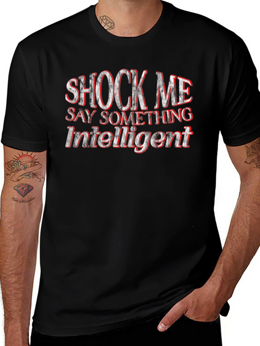 Shock Me Intelligent Statement Graphic Tee
