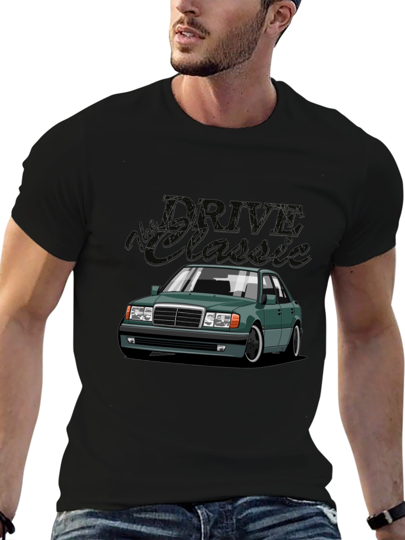 Classic Car Graphic Tee -  Drive in Style!
