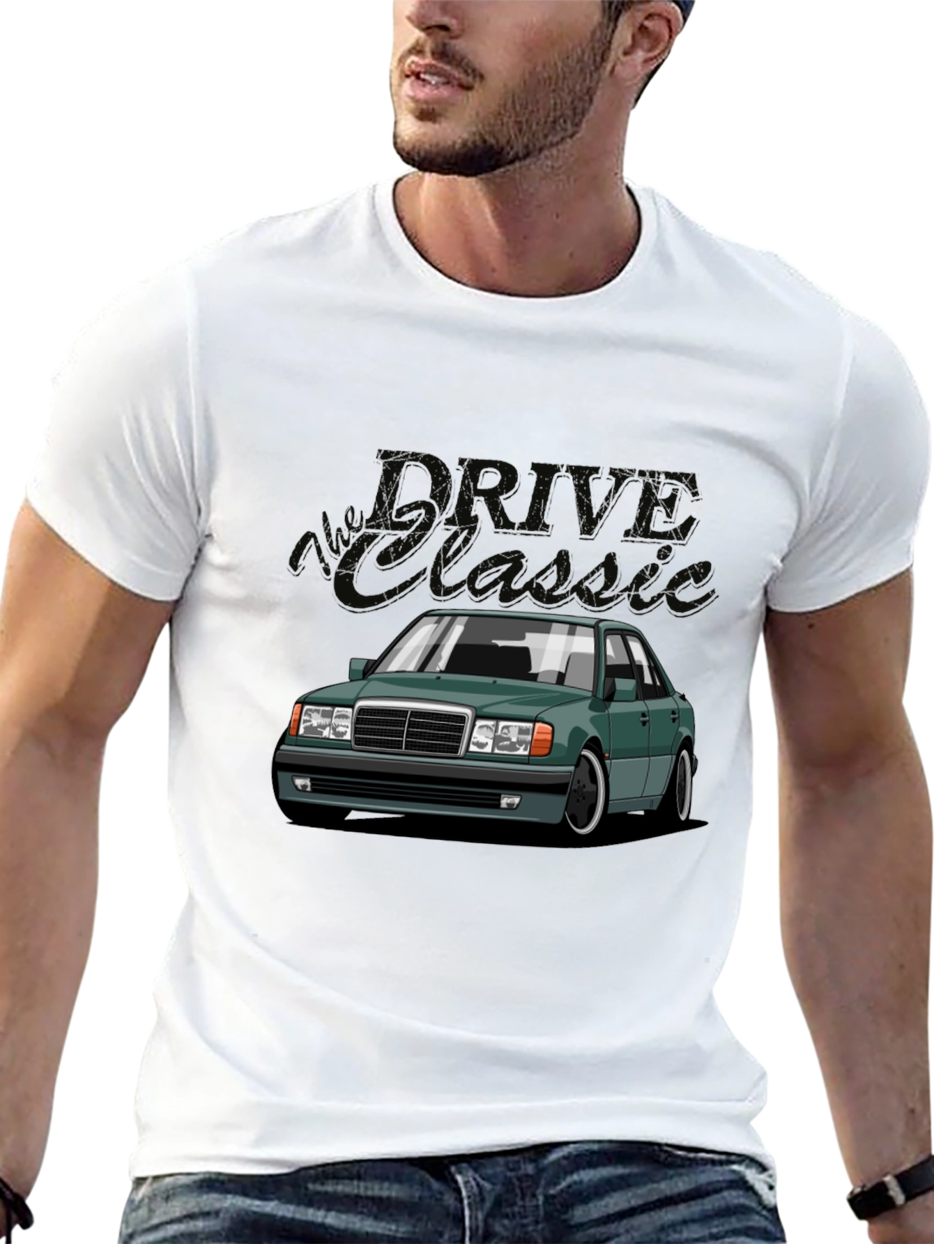 Classic Car Graphic Tee -  Drive in Style!