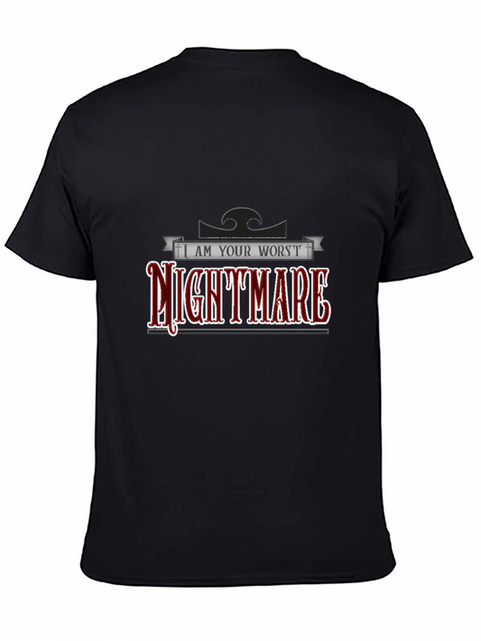 I Am Your Worst Nightmare Graphic Tee - Black Cotton T-Shirt