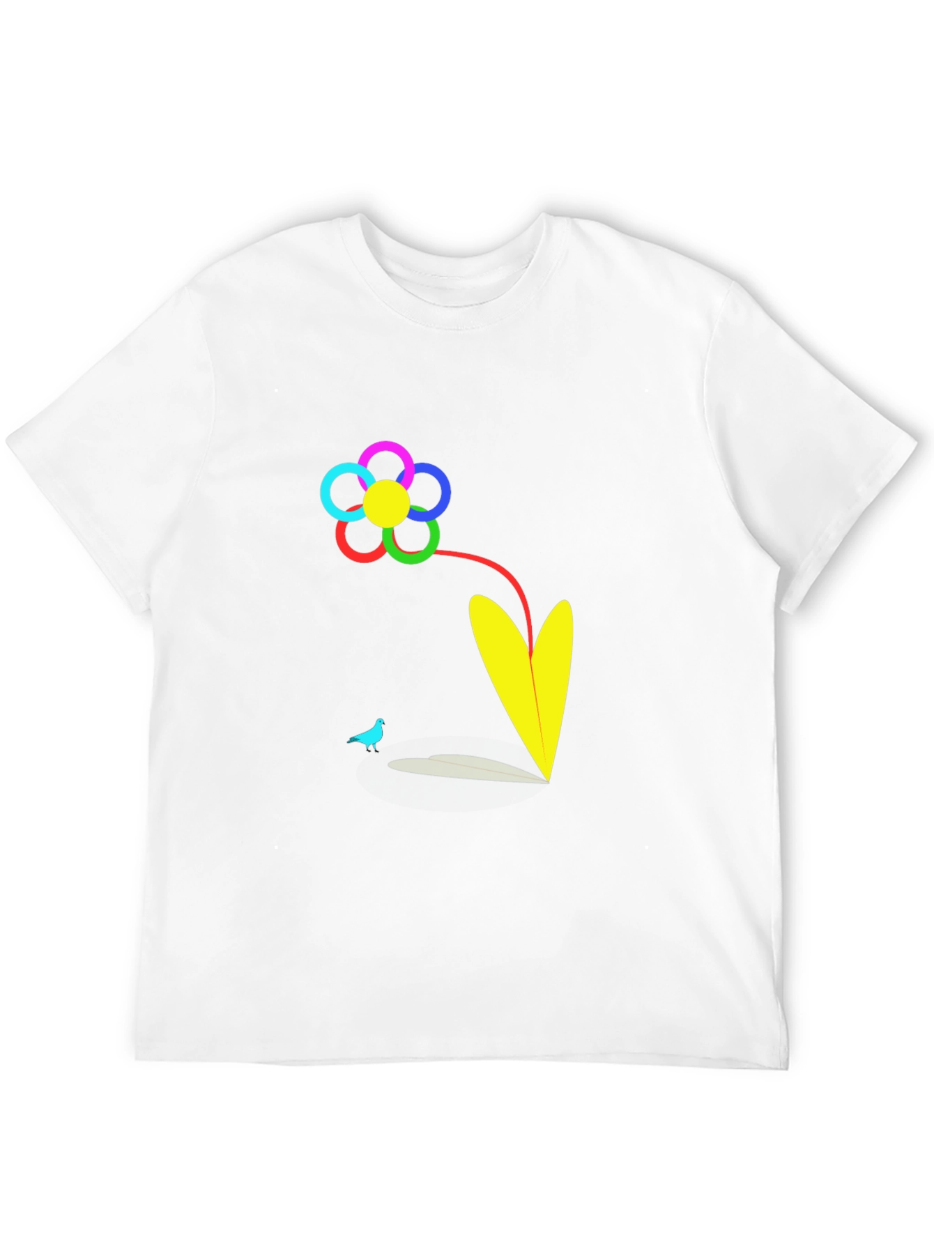 Vibrant Flower Graphic T-Shirt