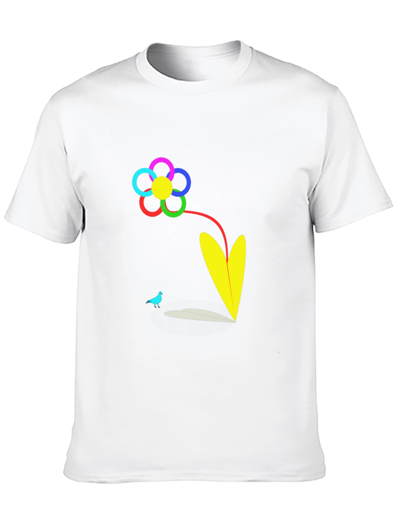 Vibrant Flower Graphic T-Shirt