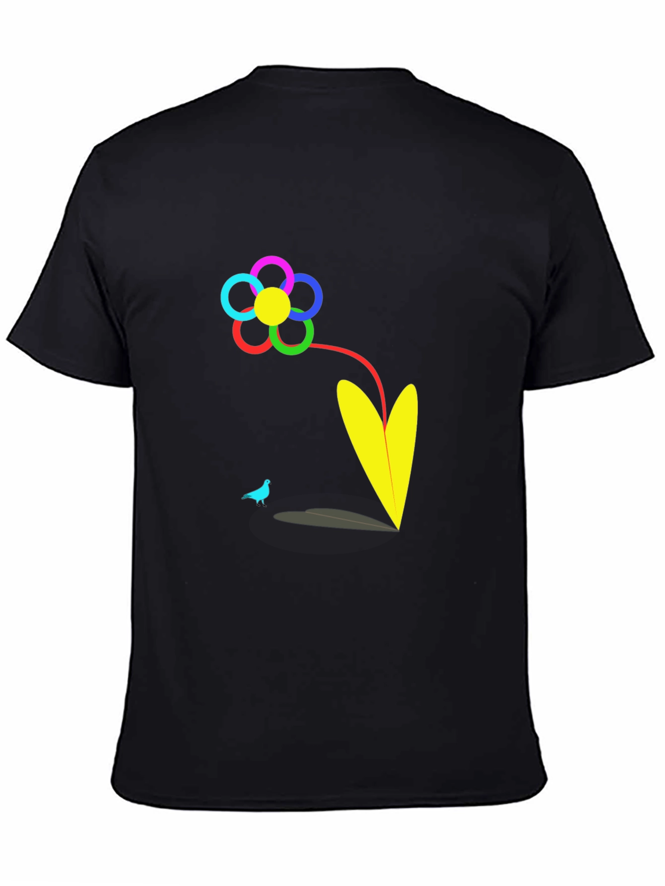 Vibrant Flower Graphic T-Shirt